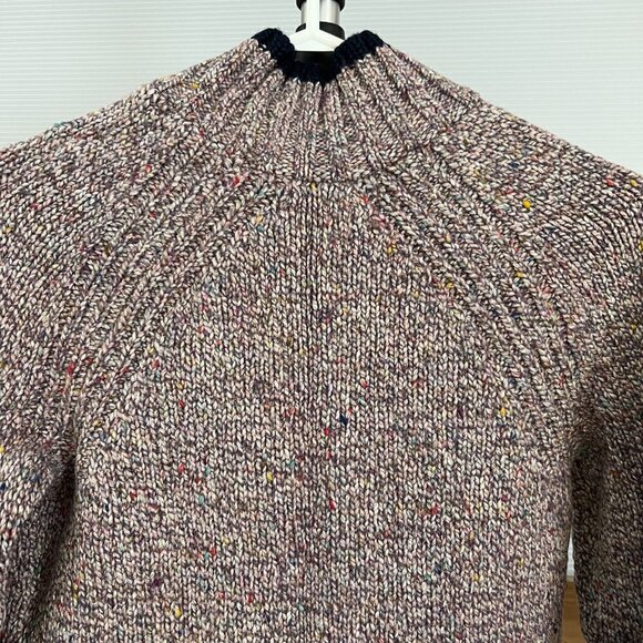 Rachel Zoe Wool Silk Blend Multicolor High Neck Knit Sweater Sz S - Picture 10 of 15